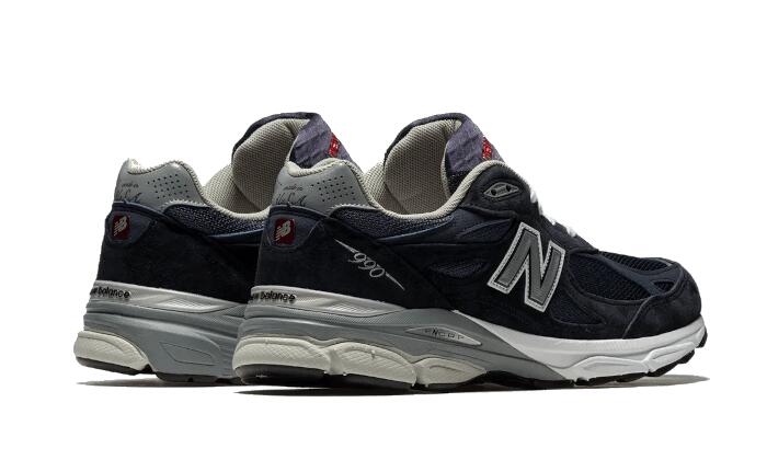 Scarpe - Running - Uomo - Confortevoli, stabili - 990 v3 - Navy/white 2/4