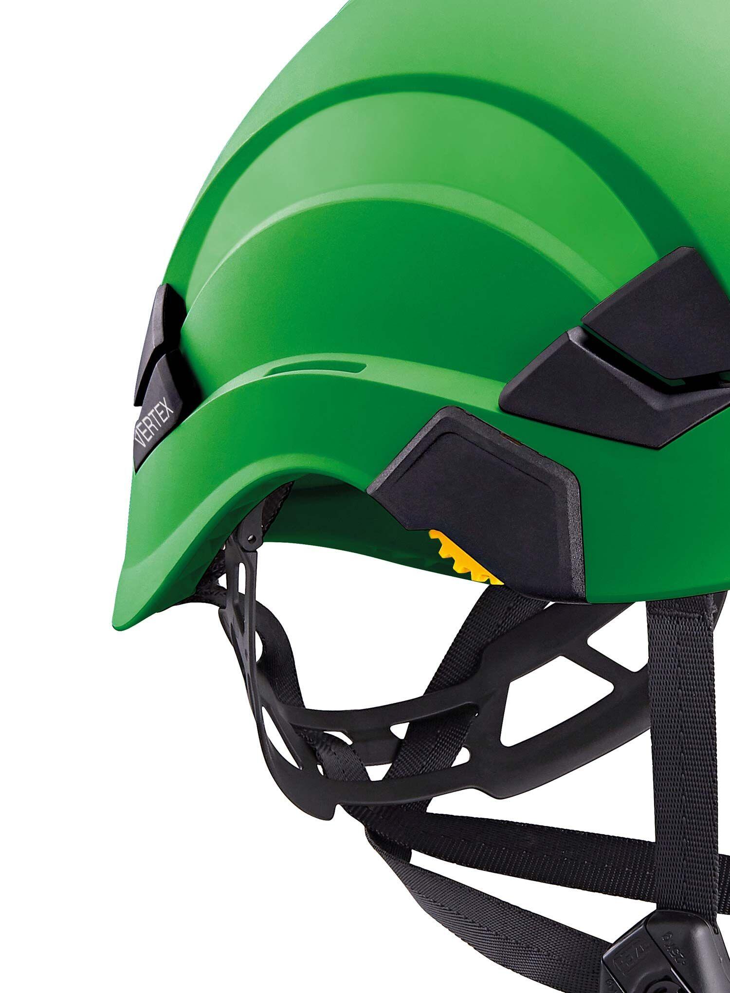 Petzl Vertex Helm, grün, robust, verstellbar, optimierte Belüftung 3/5