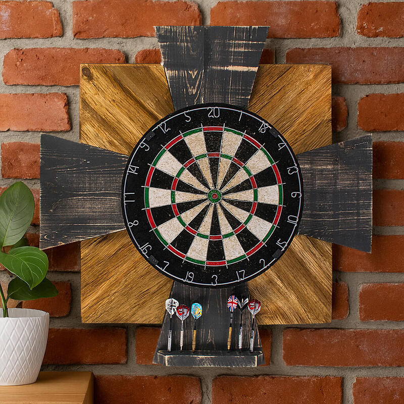 Tablica Drewniana John Paddle do Darta Order Black Oak