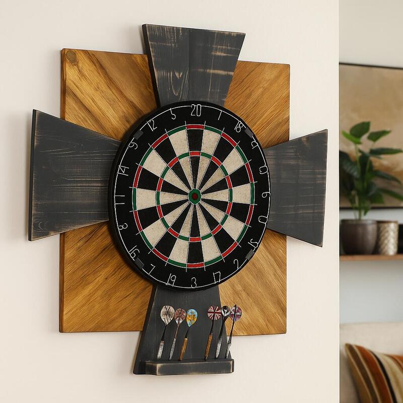 Tablica Drewniana John Paddle do Darta Order Black Oak