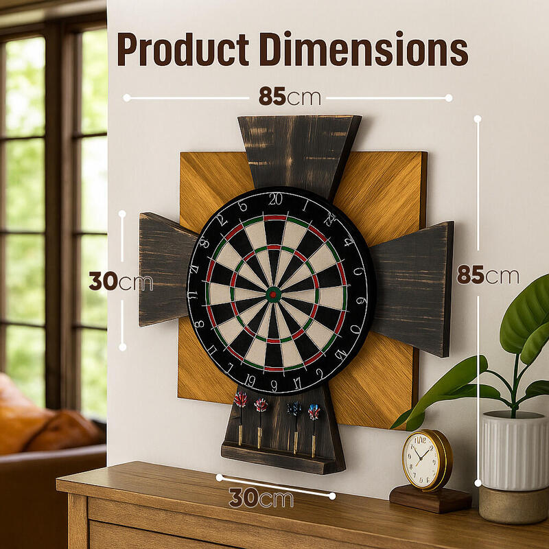 Tablica Drewniana John Paddle do Darta Order Black Oak