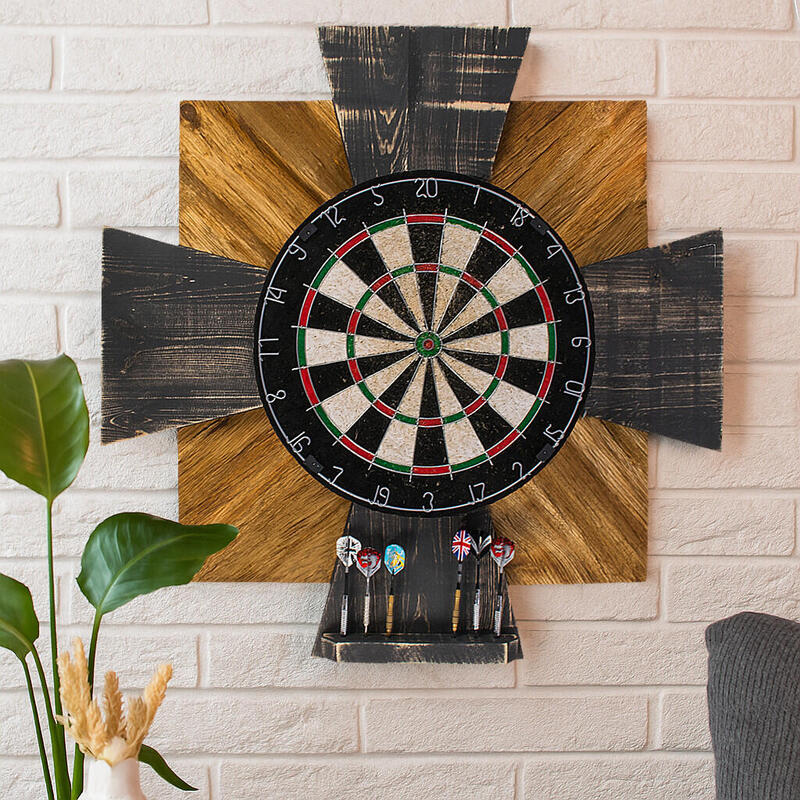 Tablica Drewniana John Paddle do Darta Order Black Oak