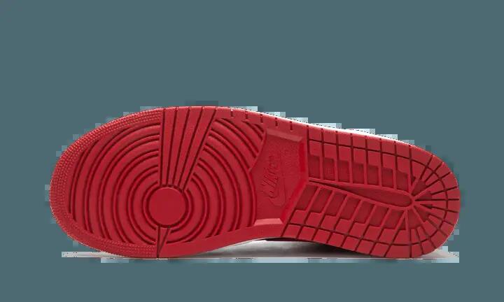 Unisex - basketball schuhe - jordan 1 mid banned - schwarz/red 3/6