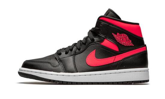 Scarpe Air Jordan 1 Mid Black Siren Red