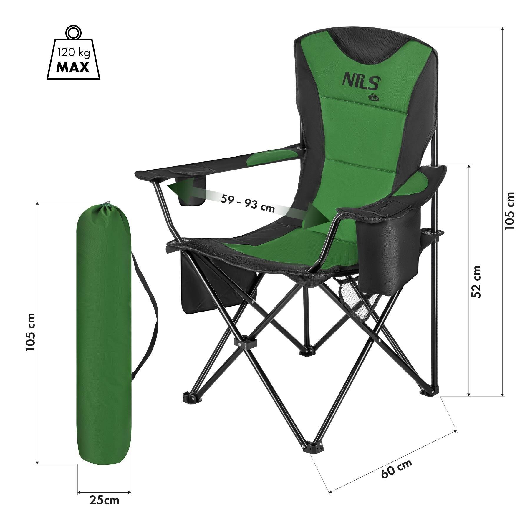 Campingstoel opvouwbaar NC3501 NILS CAMP 2/6