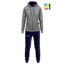 Ensemble de Sport Givova King Cotton Terry Femme XL - Gris/Bleu