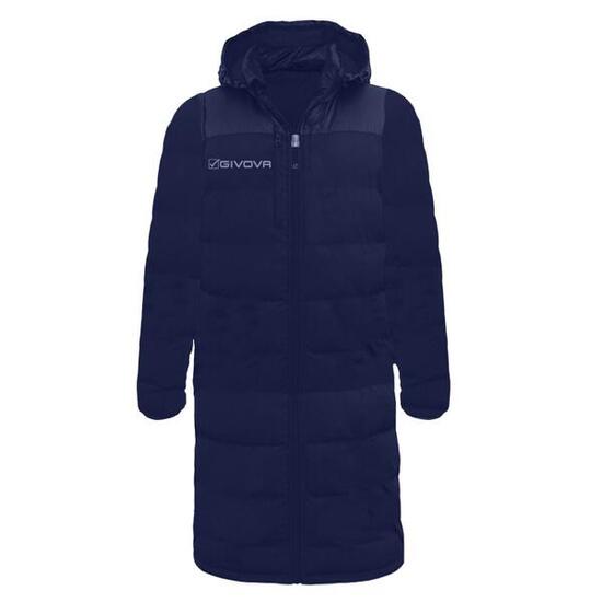 Givova Herren Stepp-Winterjacke mit abnehmbarer Kapuze M