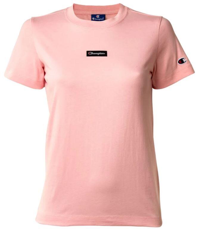 CHAMPION T-Shirt Campeão para Senhoras em Rosa - Algodão Macio, Tamanho M