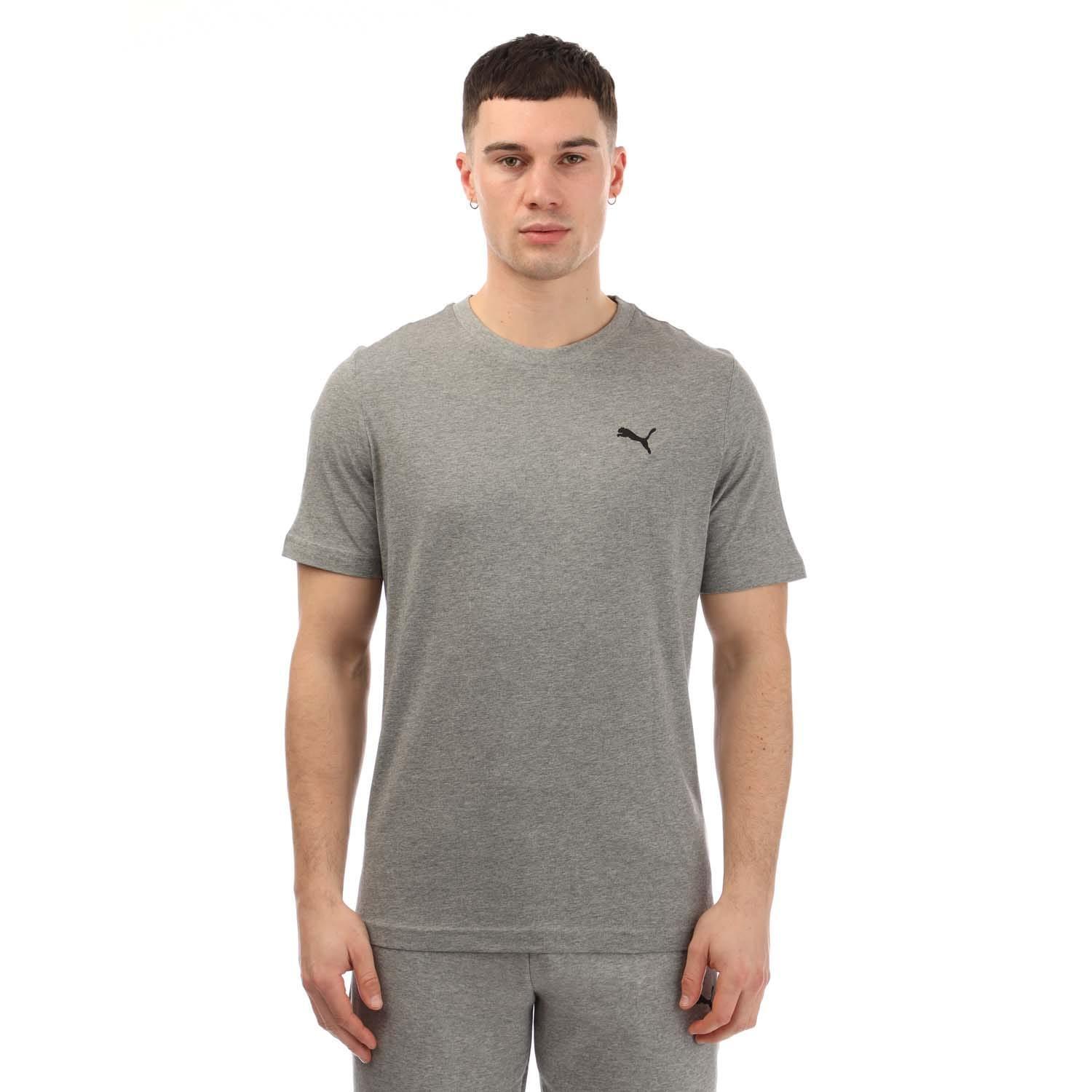 PUMA Mens Small Logo TShirt (Grey)