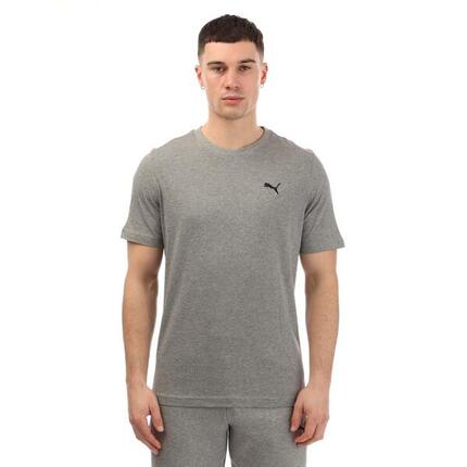 Puma Herren T-Shirt Essential mit kleinem Logo grau