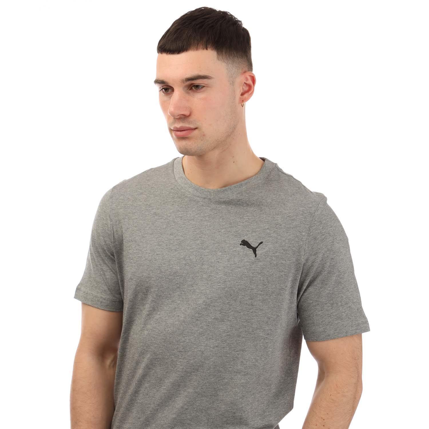 Heren Klein Logo TShirt (Grijs) 3/4