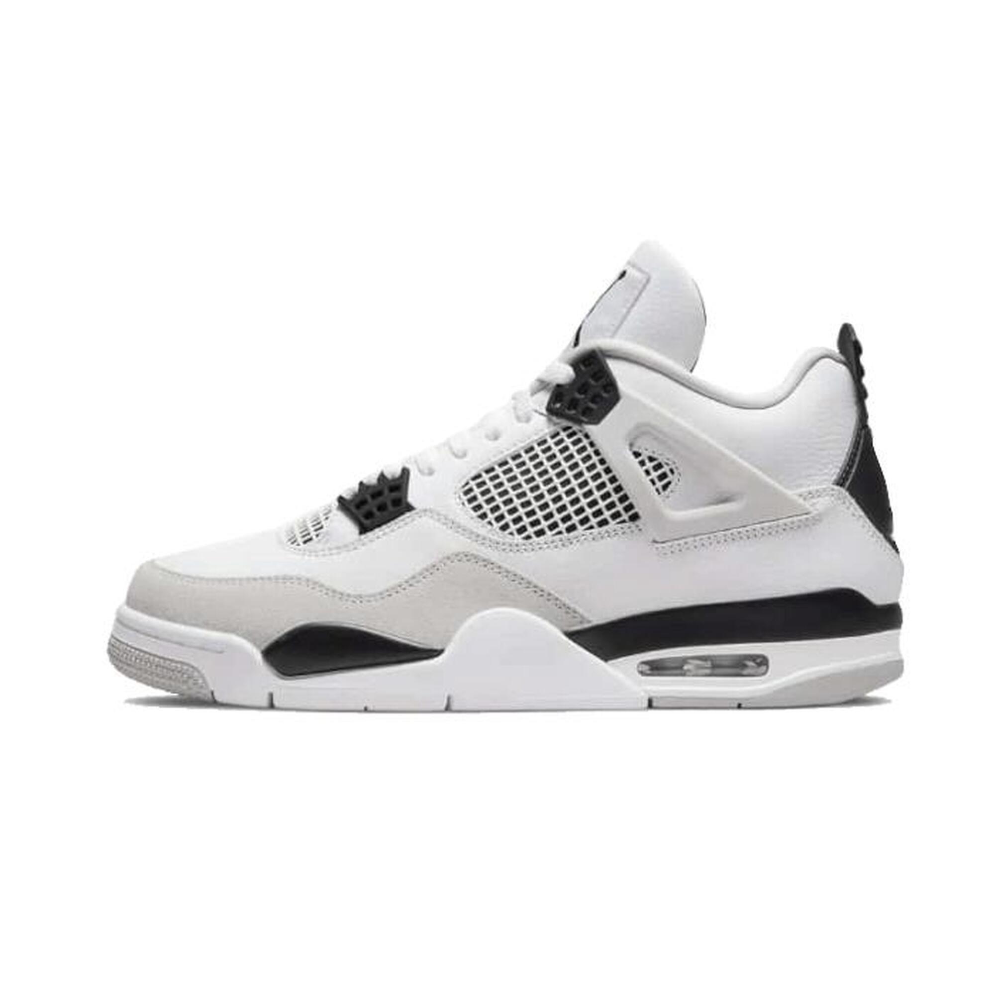 Jordan - Air Jordan 4 Military Black - Chaussures De Sport - Blanc - Decathlon