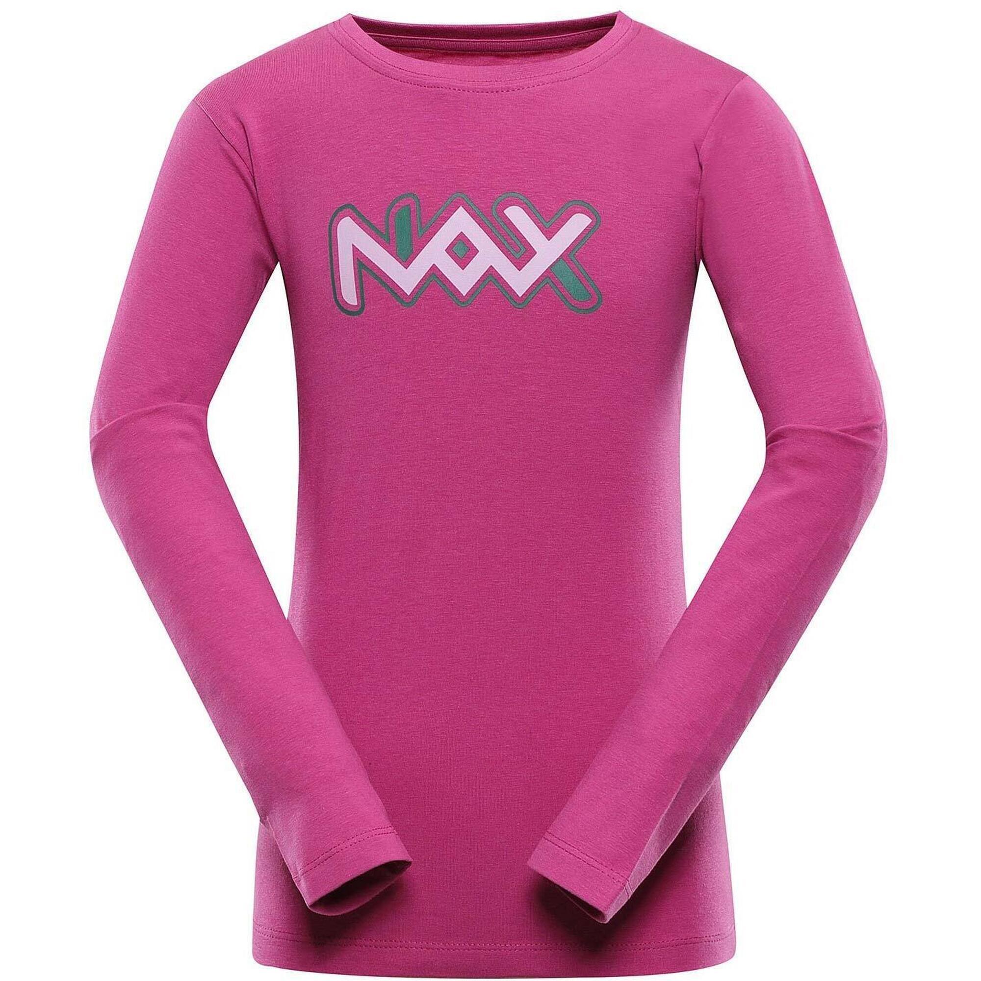 T-shirt Dziecięcy Nax Pralano z Długim Rękawem z Bawełny