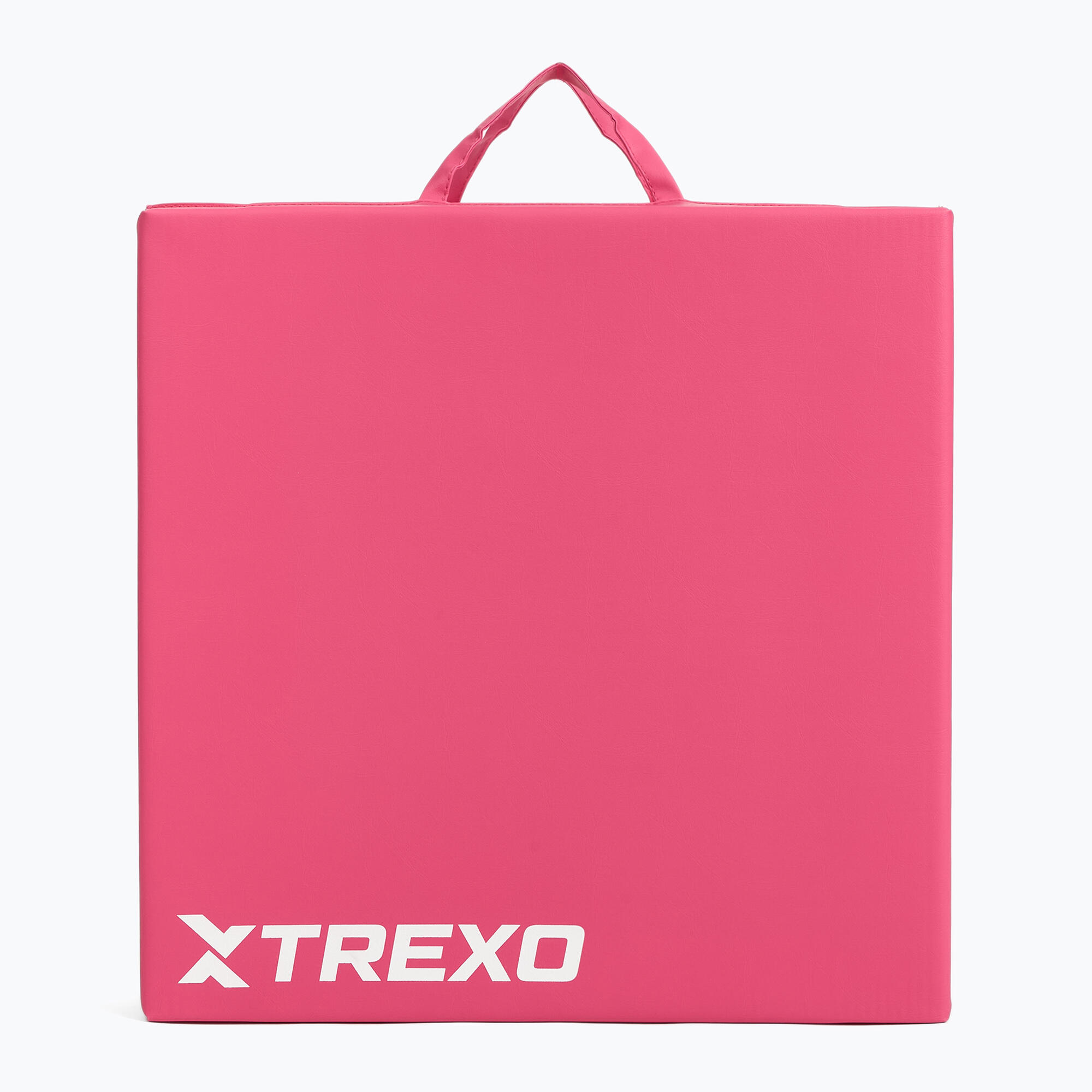 Tapis De Gymnastique Pliable TREXO – 180x60x5 Cm, 3 Panneaux, Mousse EPE, Housse Similicuir – Rose