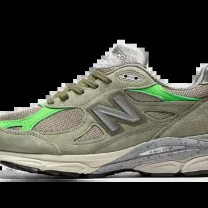 Lifestyle Shoes - Cushioned 990 V3 Patta - Olive/Grey