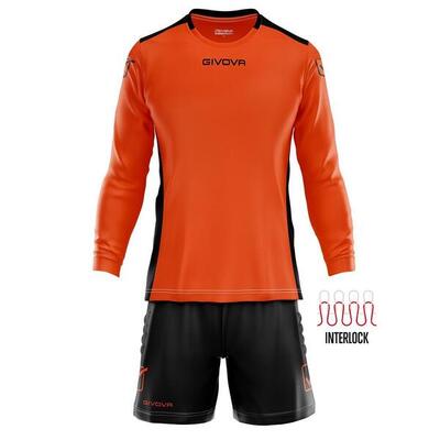 COMPLETO portiere givova arancio fluo/nero
