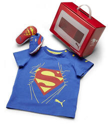 Pack Glemo Superman – T-shirt 100% coton et chaussures 3-6 mois