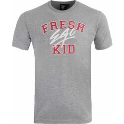 T-shirt homme Fresh Eko Kid Varsity, manches courtes, S, gris