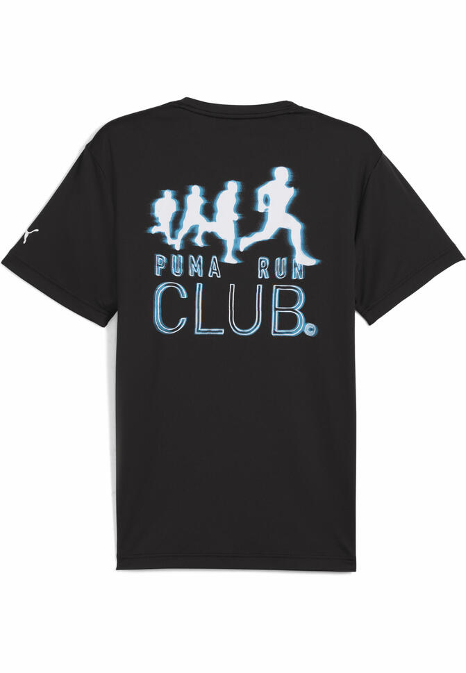 Męska koszulka RUN CLUB z grafiką PUMA Black thumbnail