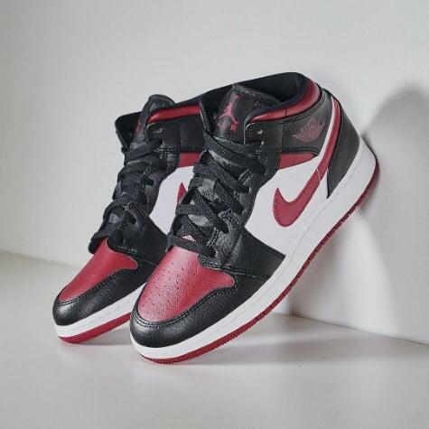 Sportschoenen Air Jordan 1 Mid Bred Toe 6/6