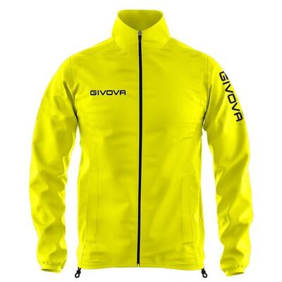 Giacca impermeabile (k-way) uomo givova giallo fluo