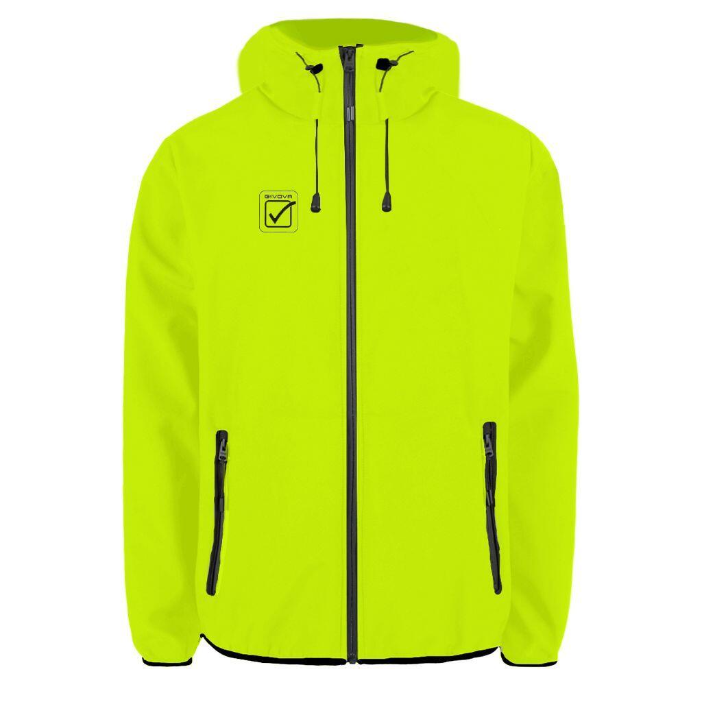 Fluo Żółta Unisex Softshell Kurtka - Wiatroszczelna i Oddychająca