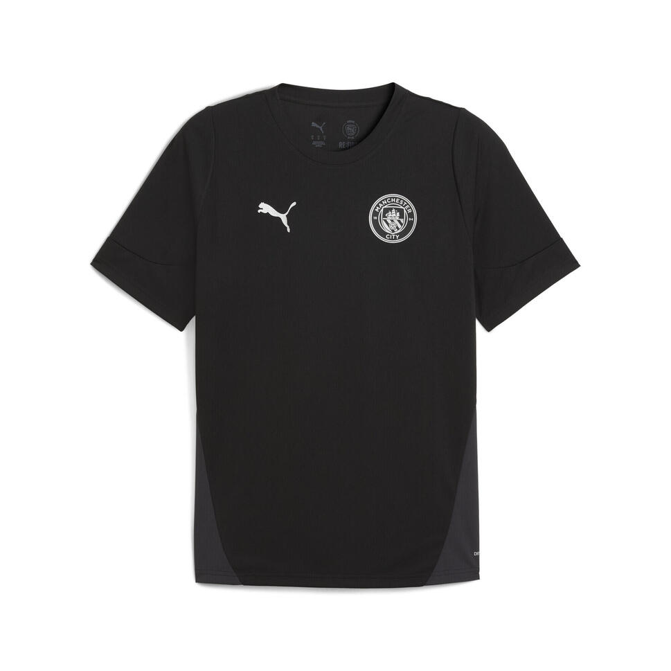 Męska koszulka treningowa Manchester City PUMA Black Silver Metallic