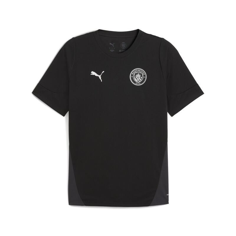 Tricou bărbați mânecă scurtă, slim Manchester City, negru PUMA