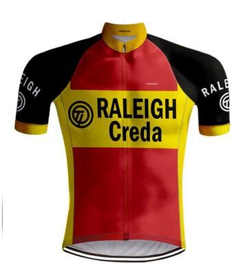 Retro wielershirt ti-raleigh - redted