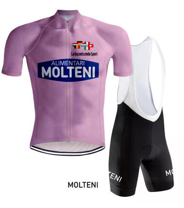 Tenue Cycliste Vintage - Molteni Maillot Rose Giro d'Italia - RedTed