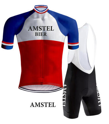 TENUE CYCLISME VINTAGE AMSTEL BIER - REDTED