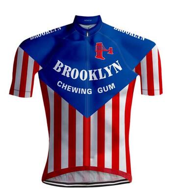 Retro wielershirt brooklyn - redted