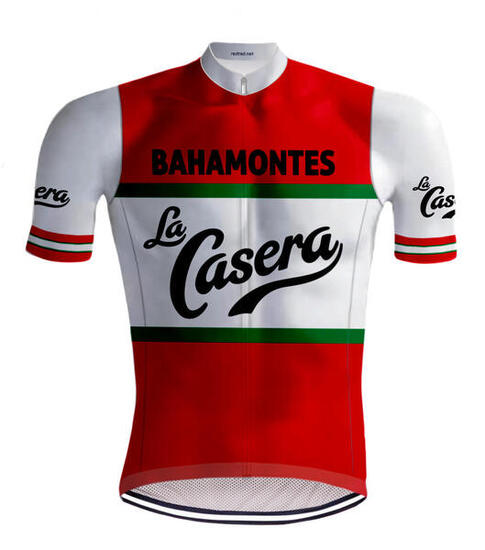 Retro Radtrikot La Casera - Redted