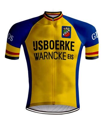 Retro wielershirt ijsboerke warncke - redted