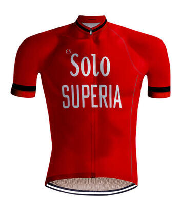 Retro wielershirt solo superia - redted
