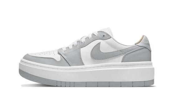 Scarpe Air Jordan 1 Low Elevate White Grey
