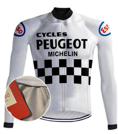 Retro Radtrikot Peugeot Weiß – RedTed