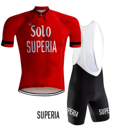 Retro Radsport Outfit Solo Superia - RedTed