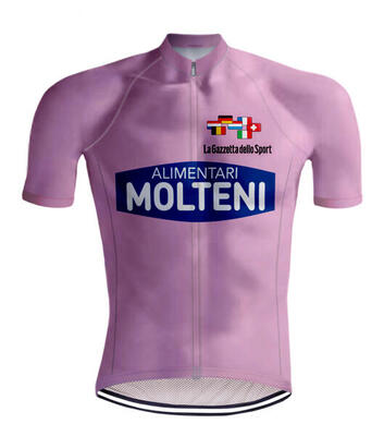 Retro Radtrikot - Molteni Rosa Radtrikot Giro d'Italia - RedTed