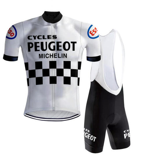 Tenue Cycliste Vintage Peugeot Blanc - RedTed