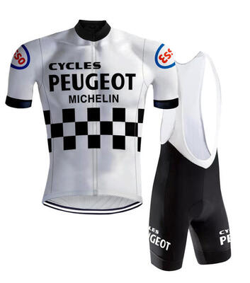 Retro Radsport Outfit Peugeot Weiß - RedTed