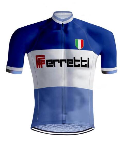 MAILLOT CYCLISME VINTAGE FERRETTI - REDTED
