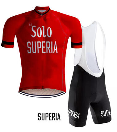 Retro Radsport Outfit Solo Superia - RedTed
