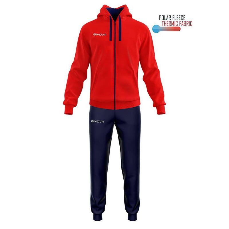 Tute complete uomo givova rosso/blu