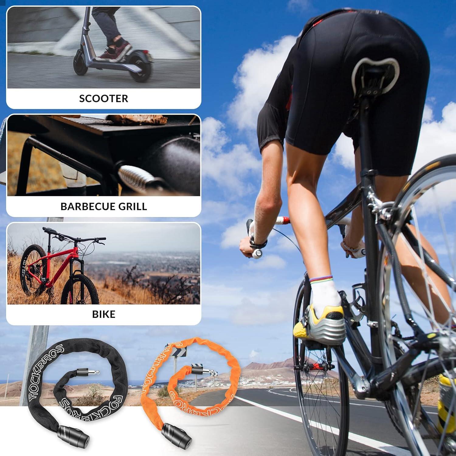 ROCKBROS Fietskettingslot 95cm/ 15mm Slot Fietskettingslot 6/7