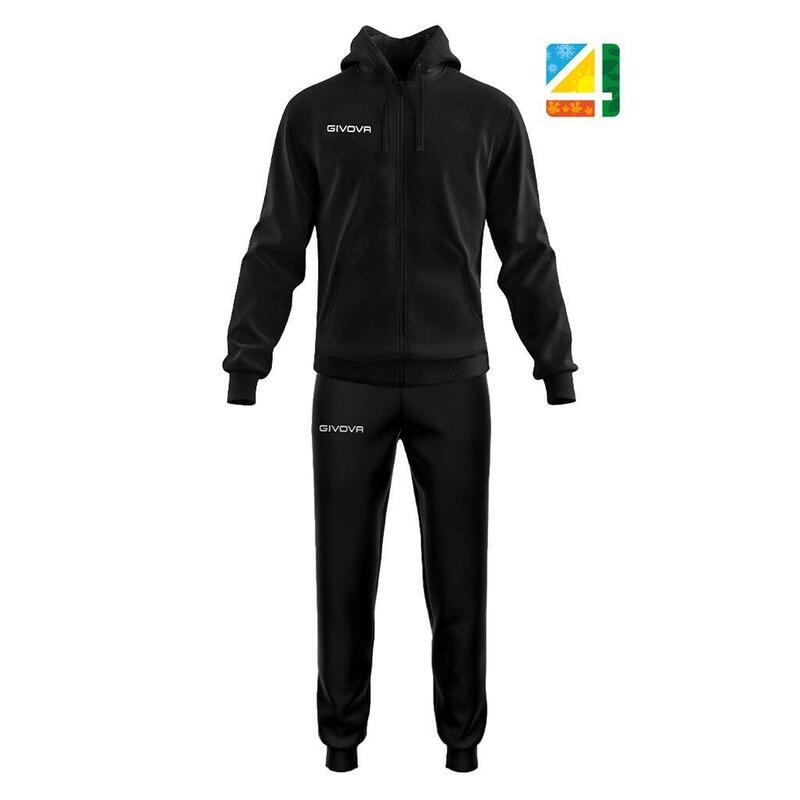 Tute complete uomo ( acetato-poliestere) givova nero/nero