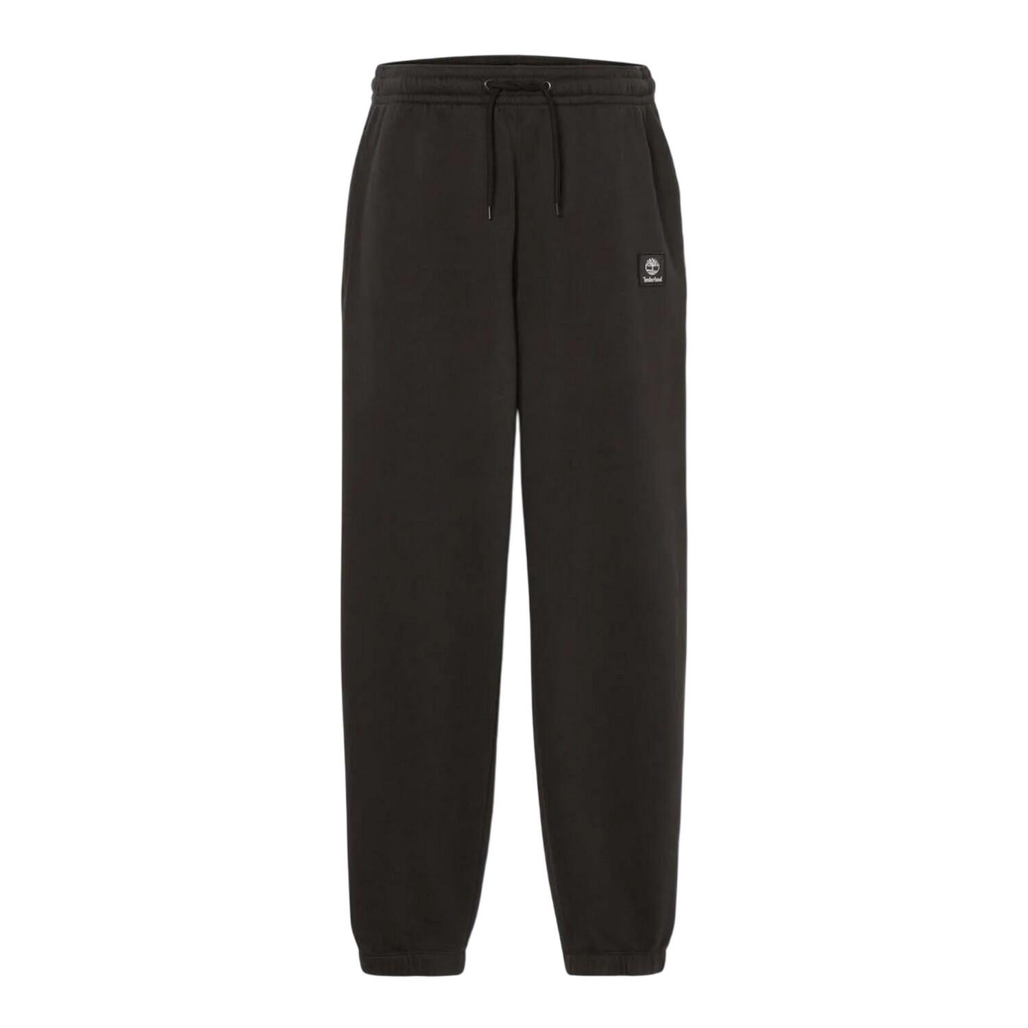 TIMBERLAND Mens Woven Badge Jogging Bottoms (Black)