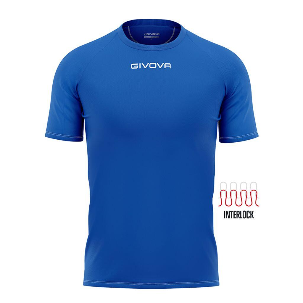 GIVOVA T-Shirt de futebol de poliéster azul Royal Givova Capo
