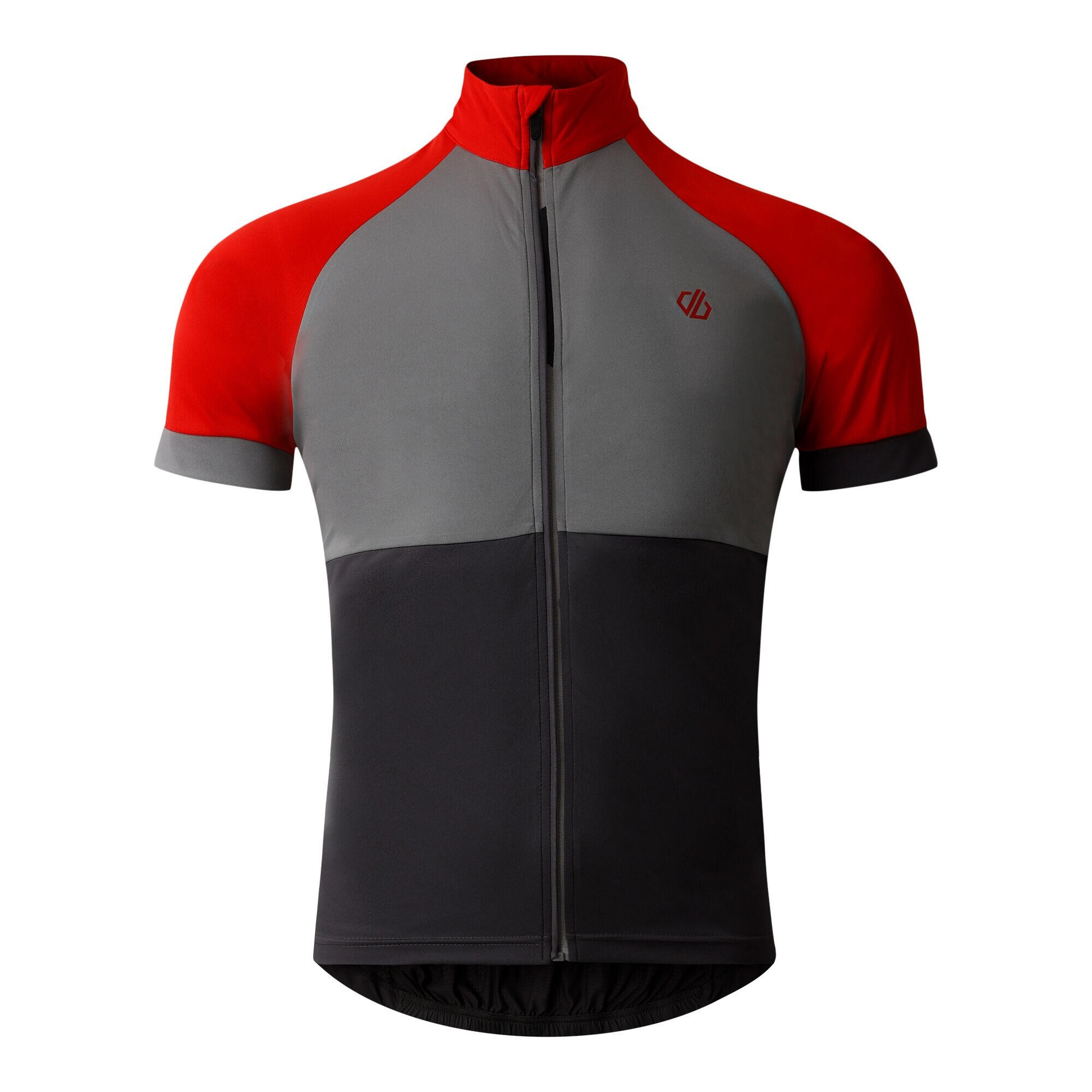 DARE 2B Heren Protraction III fietstrui (Sevilla rood/regenachtig weer)