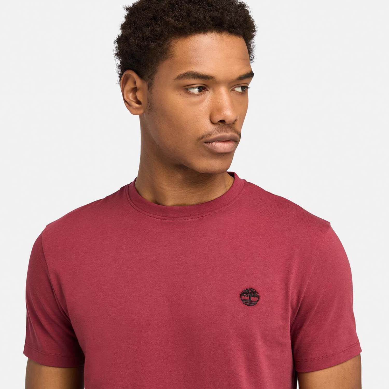 Mens Dunstan River Crew Neck TShirt (Brown) 3/4